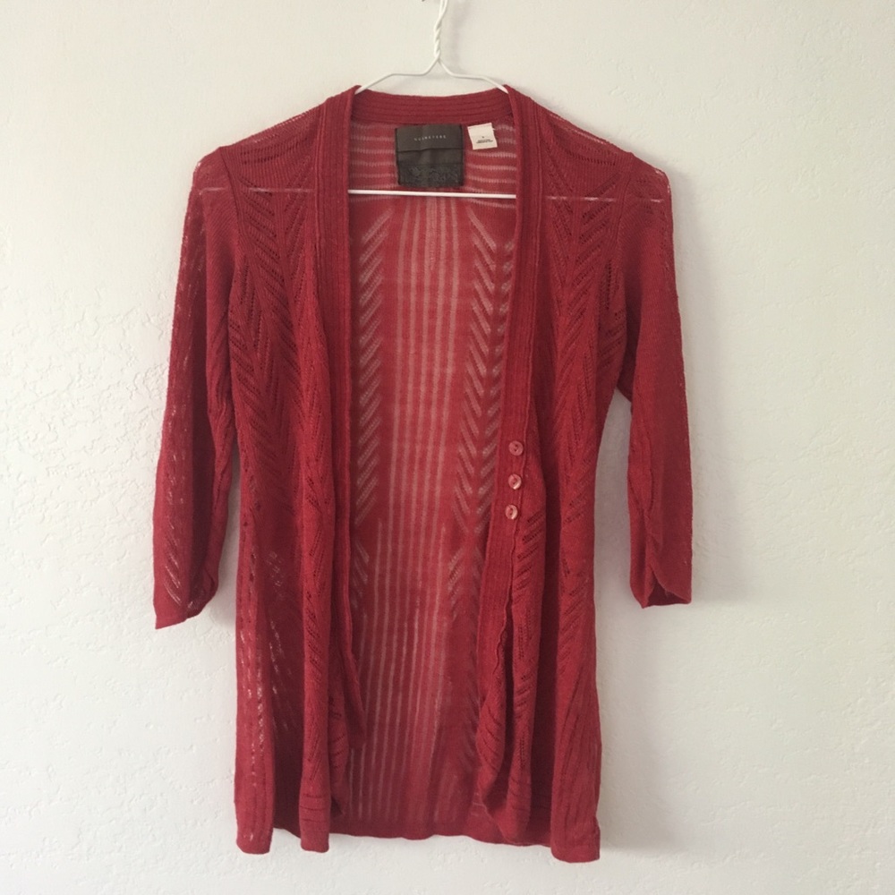Anthropologie | Guinevere 3/4 Sleeve Lace Cardigan